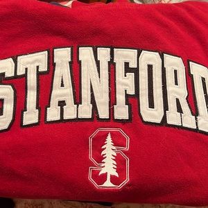 Size adult medium Stanford hoodie.  White stitched letters and mascot.